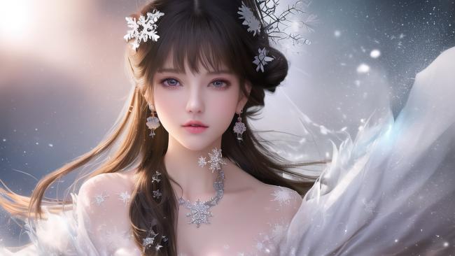 冰雪仙子高清3D肖像图