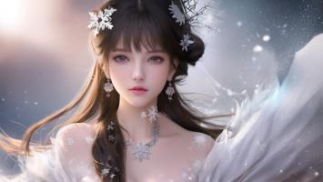 冰雪仙子高清3D肖像图
