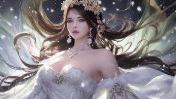 星尘仙子飘逸长发写真