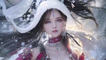 冬日仙子雪中凝眸 ️