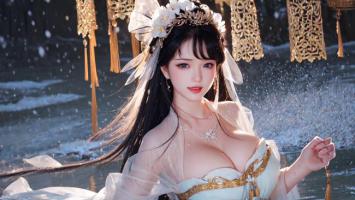 雪中汉服仕女写真，仙气飘飘