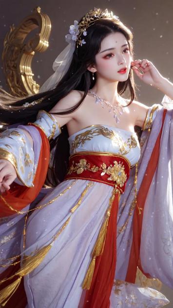 古风仙侠仕女写真，华服飘逸光影梦幻