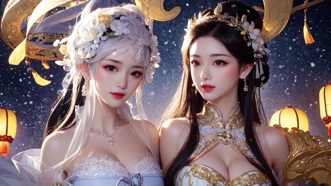 星夜古风双姝，仙侠玄幻视觉盛宴
