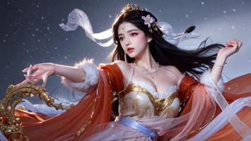 仙侠仙女雪中起舞古风写真