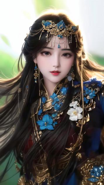 古风仙侠美女写实插画