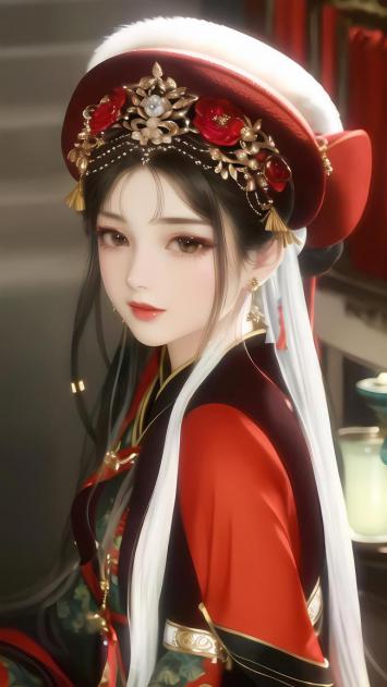 汉服美人写真：红妆华服，古典优雅